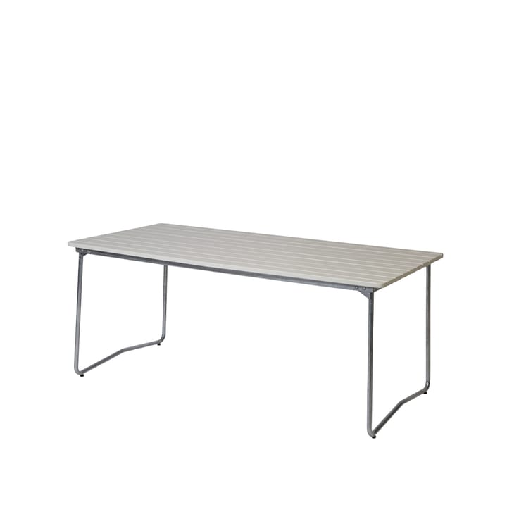 B31 170 spisebord - Hvid lak eg-varmforzinket  - Grythyttan Stålmöbler
