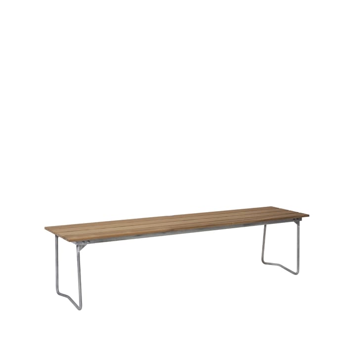 Bänk 9 bænk - Eg olie-170 cm-varmforzinket - Grythyttan Stålmöbler