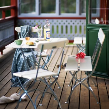 Bryggeristol - Hvid lak eg-varmforzinket - Grythyttan Stålmöbler