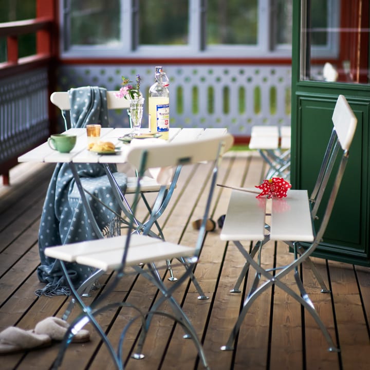 Bryggeristol, Hvid lak eg-varmforzinket Grythyttan Stålmöbler