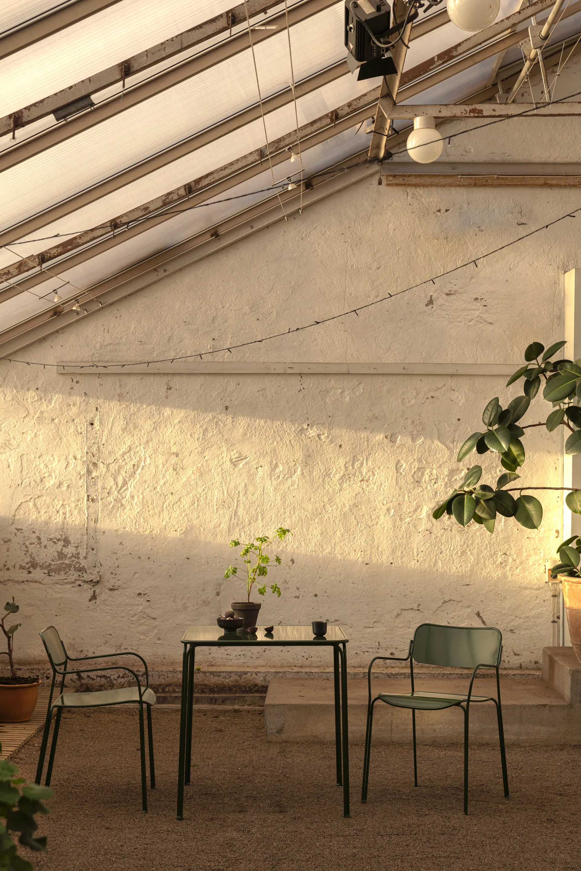 Chair Libelle stol, Grøn Grythyttan Stålmöbler