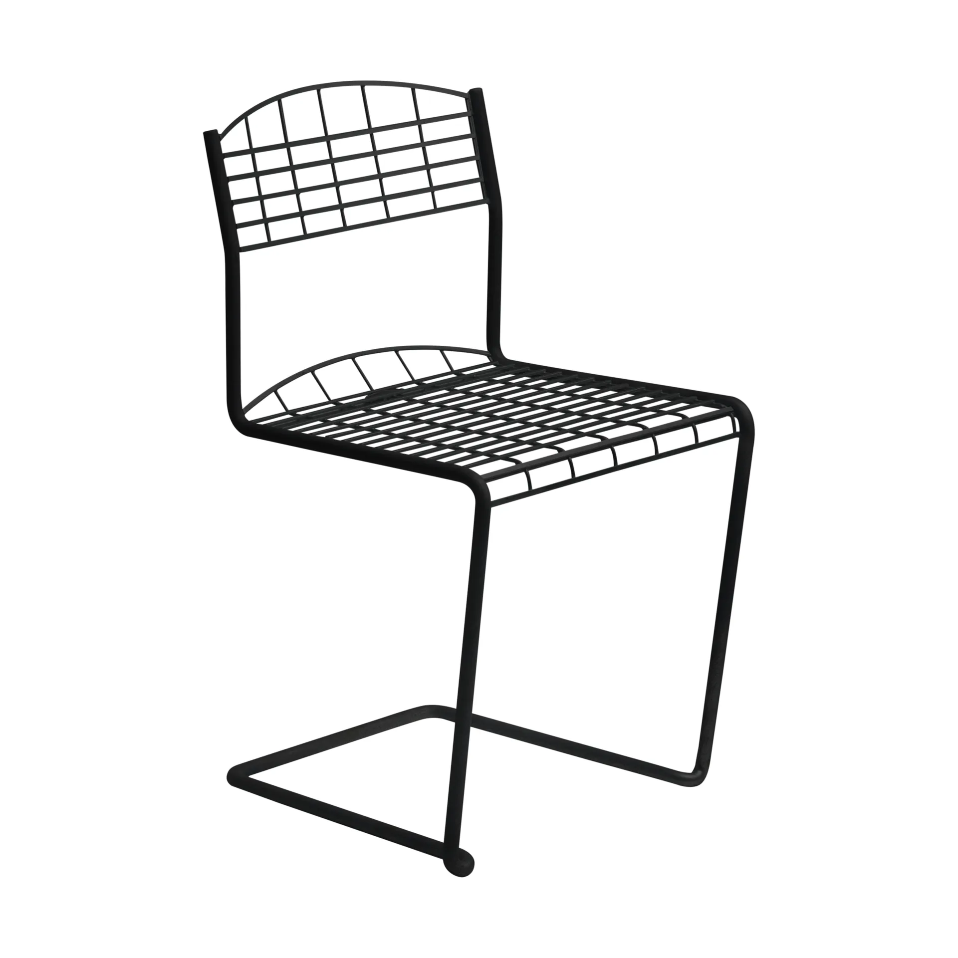 High Tech stol, Sort Grythyttan Stålmöbler