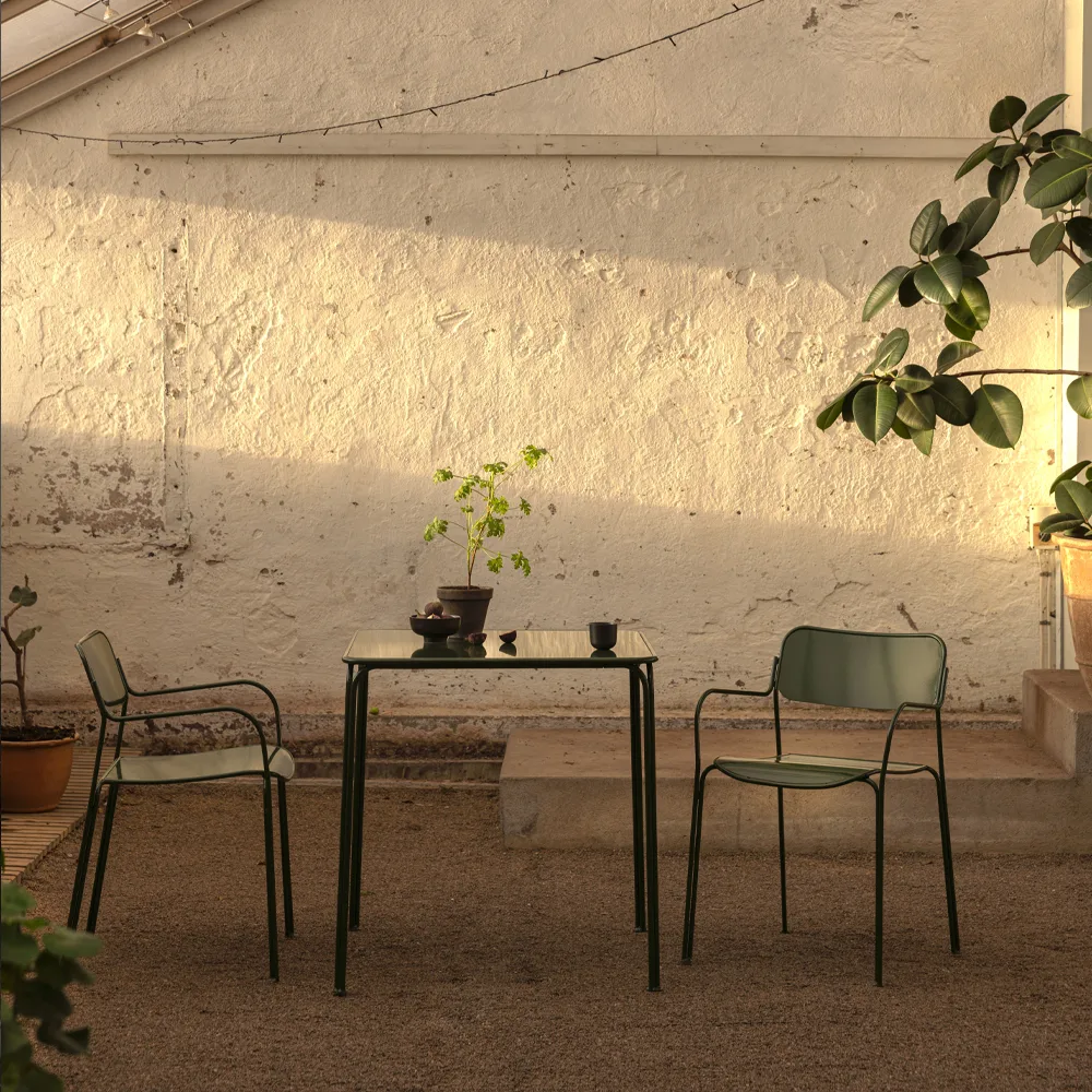 Libelle bord, Grøn Grythyttan Stålmöbler