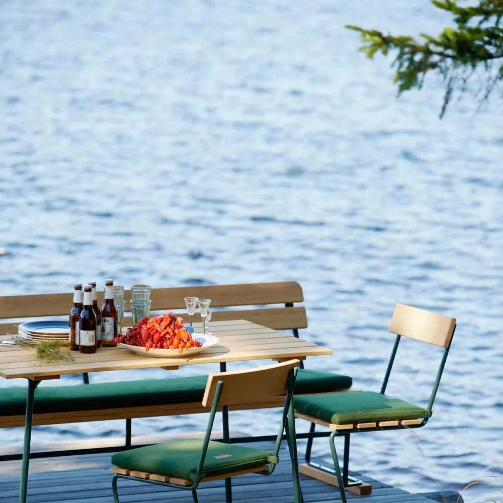 Soffa 5 hynde , Sunbrella beige Grythyttan Stålmöbler