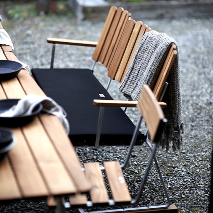 Soffa 6, Teak-varmforzinket stativ Grythyttan Stålmöbler