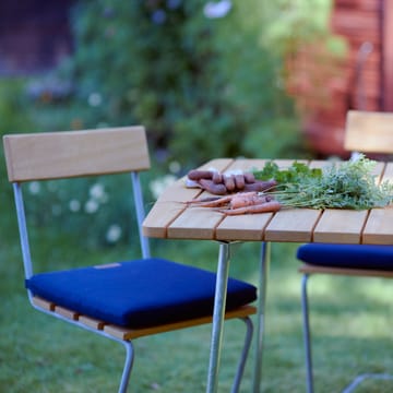 Stol 1 - Teak-varmforzinket stativ - Grythyttan Stålmöbler