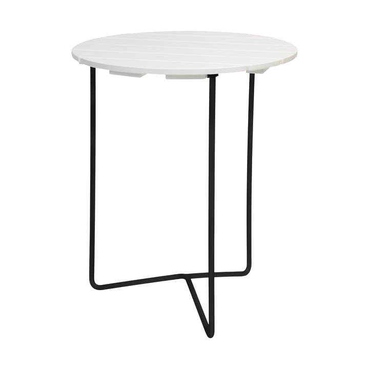 Table 6B bord Ø60 cm - Hvidolieret eg-sort - Grythyttan Stålmöbler
