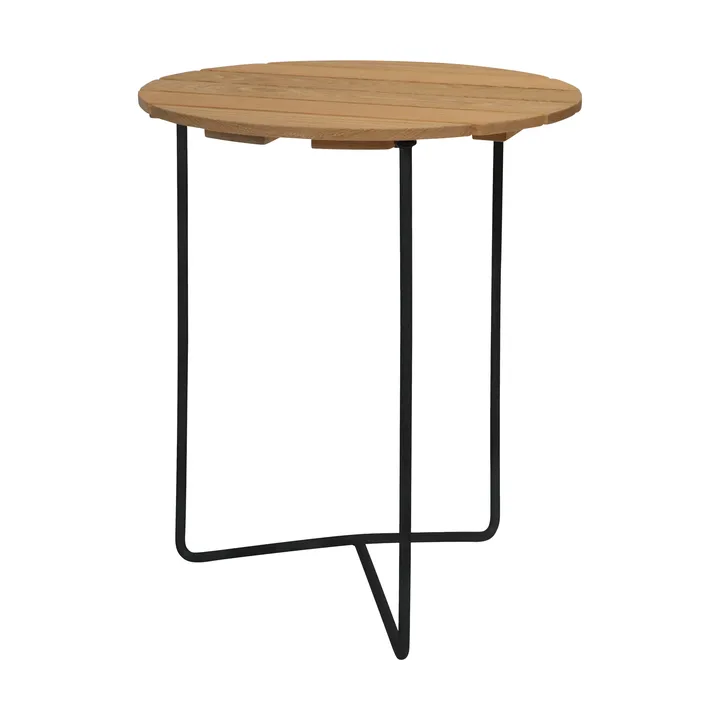 Table 6B bord - Olieret eg-sort, Ø60 cm - Grythyttan Stålmöbler
