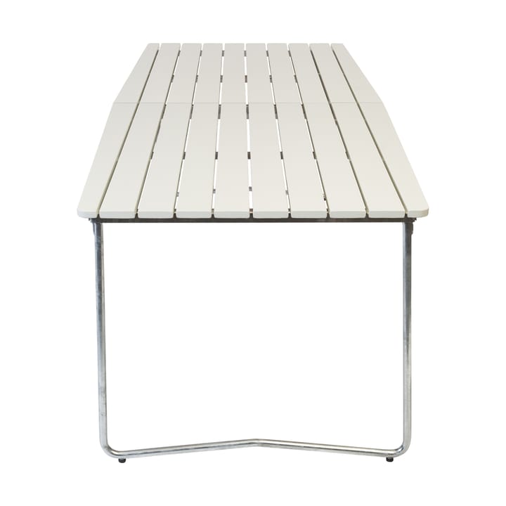 Table B31 spisebord 230 cm - Hvid lak eg-galvaniserede ben - Grythyttan Stålmöbler