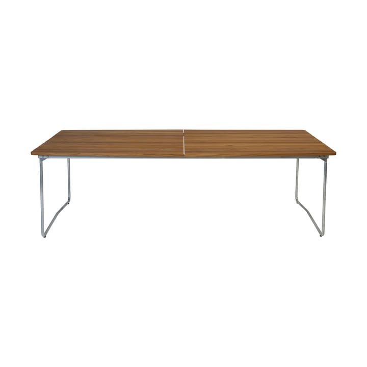 Table B31 spisebord 230 cm - Ubehandlet teak-varmforzinket ben - Grythyttan Stålmöbler