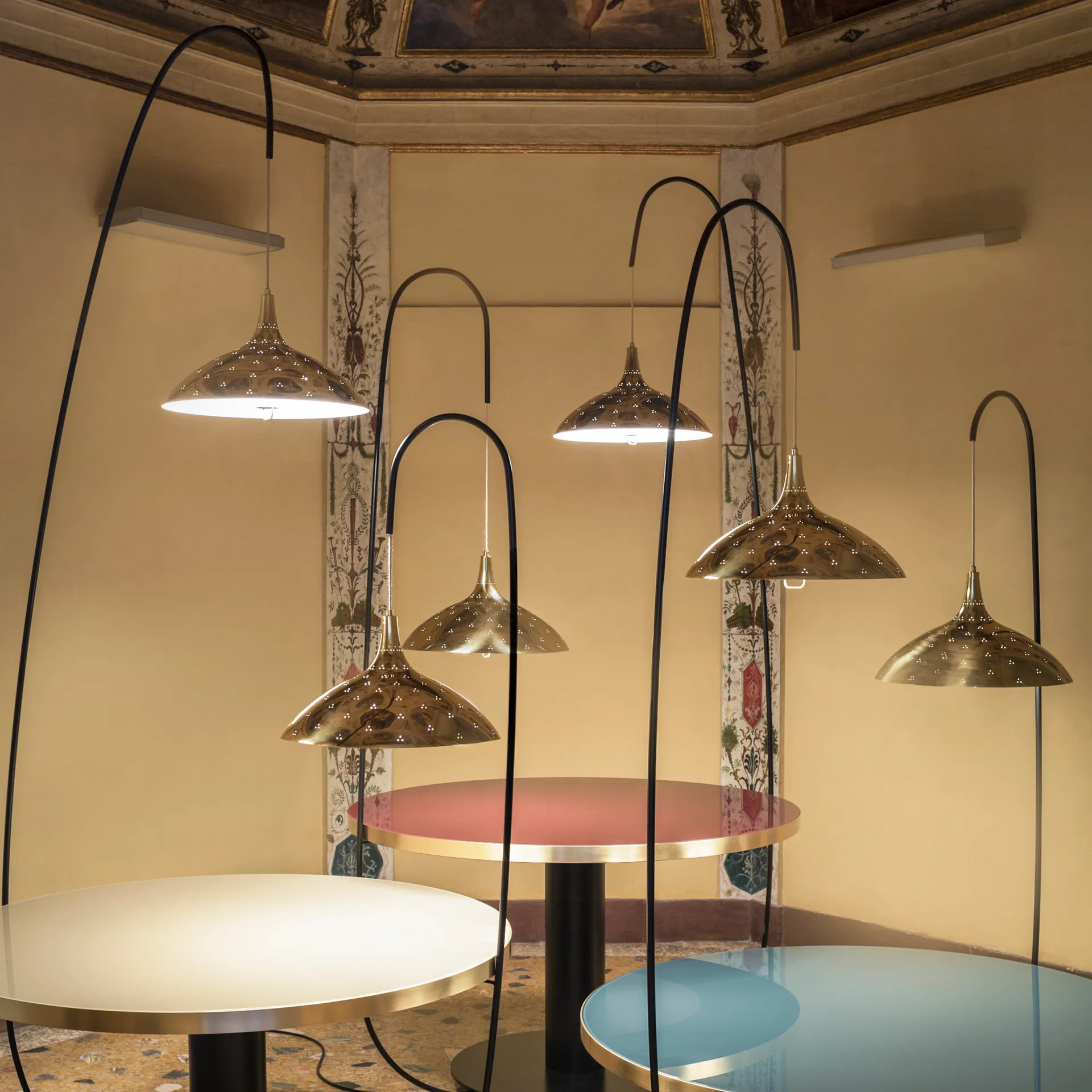 1965 pendel lampe, Brass GUBI