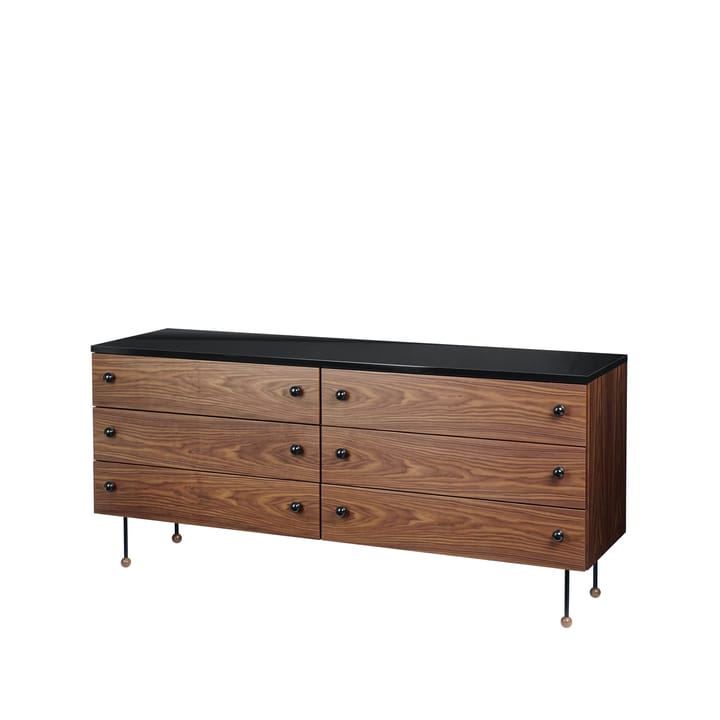 62 Dresser kommode - american walnut, 6 skuffer - GUBI