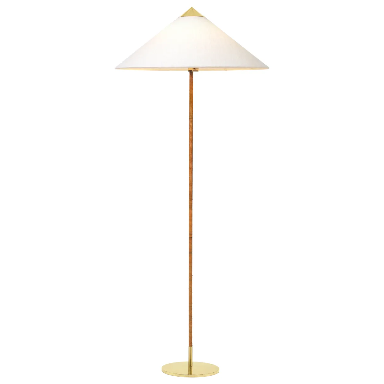 GUBI 9602 gulvlampe Messing/Canvas