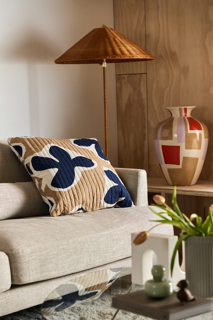 9602 gulvlampe, Messing/Wicker willow GUBI