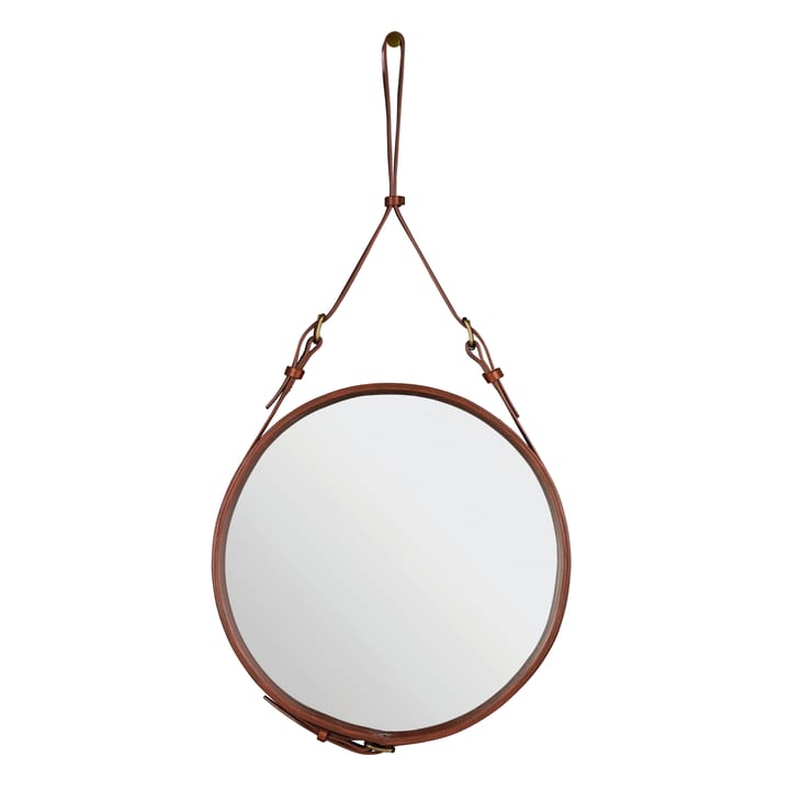 Adnet Circulaire spejl M - brun - Gubi