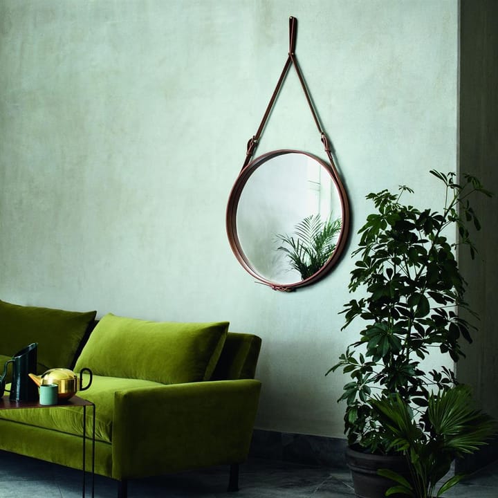 Adnet Circulaire spejl S, brun GUBI