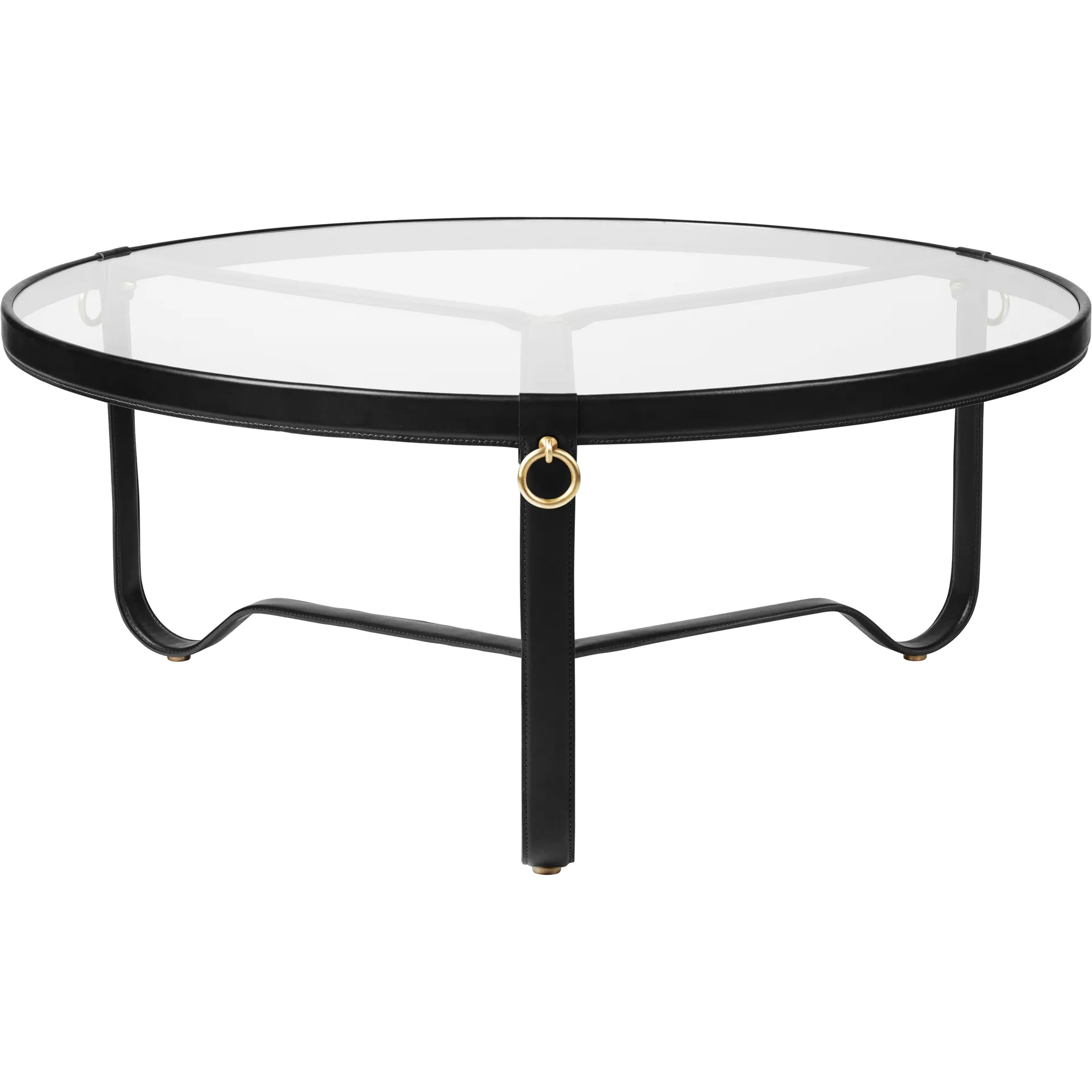 Adnet sofabord Ø100 cm, sort GUBI