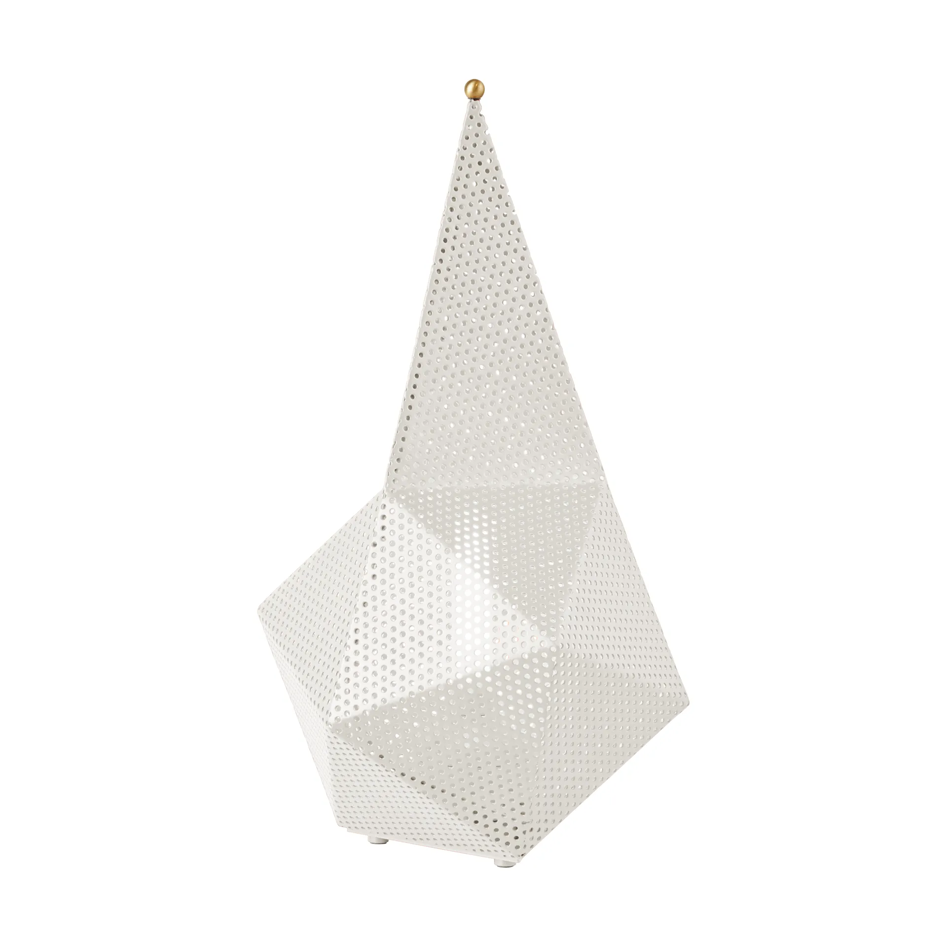 Bagdad bærbar lampe, Cream white semi matt GUBI