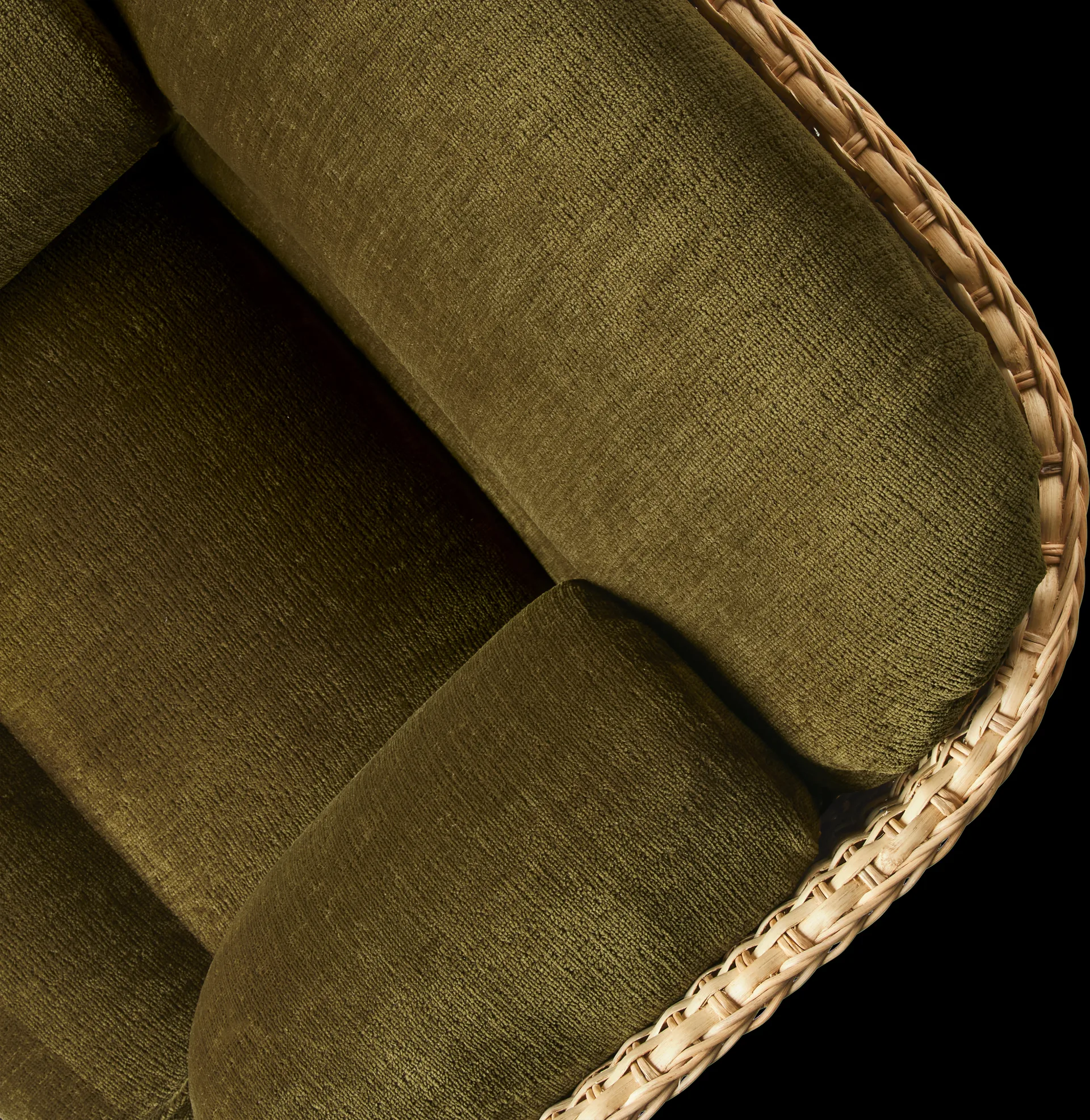 Basket loungestol helt polstret, Mumble Glamour Group 40-rotting GUBI