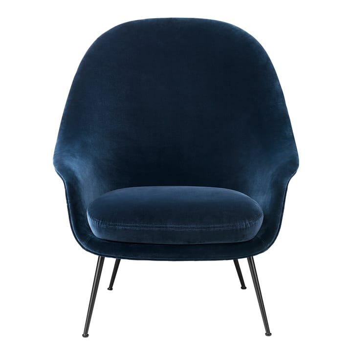 Bat loungestol sorte ben - Navy Blue - Gubi