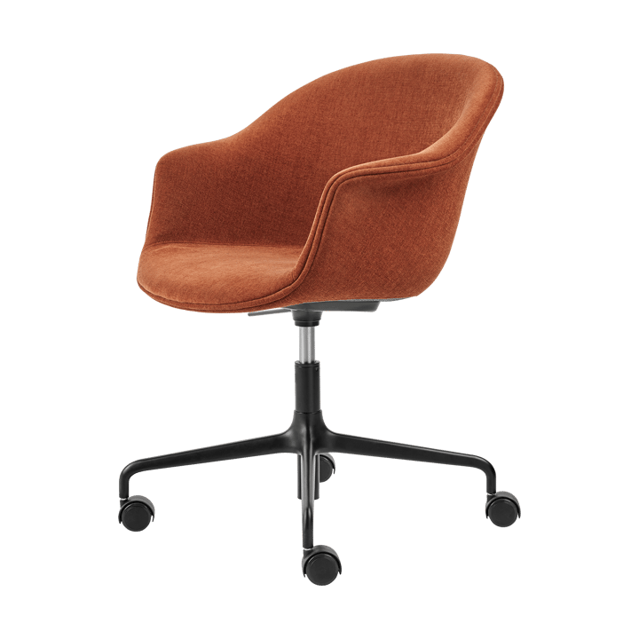 Bat Meeting Chair kontorstol helpolstret - Belsuede special fr dedar 133-sorte ben - GUBI