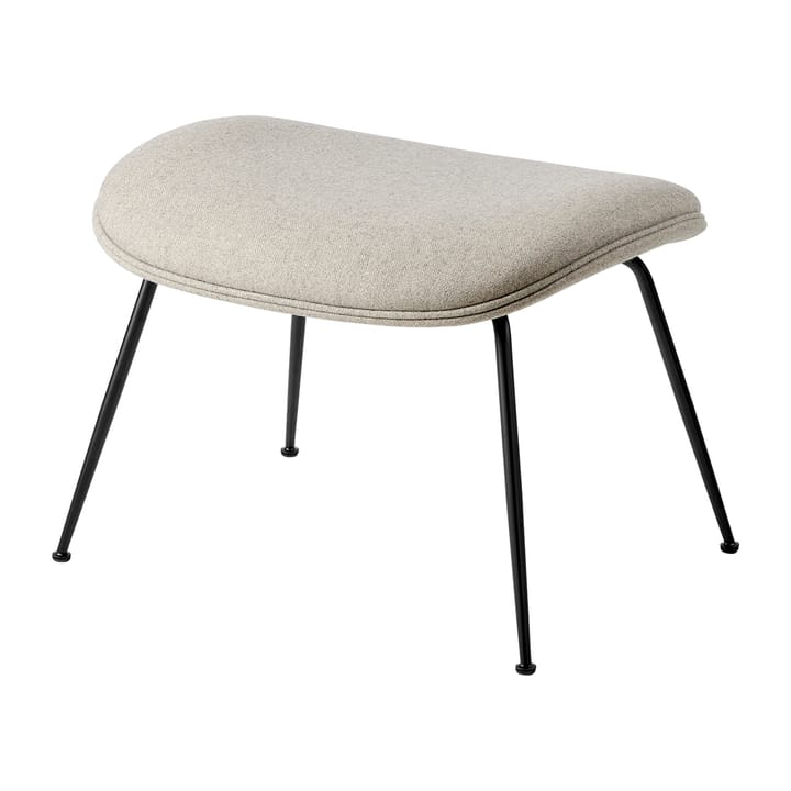 Beetle Ottoman fodskammel helt polstret conic base, Plain 0025-black GUBI
