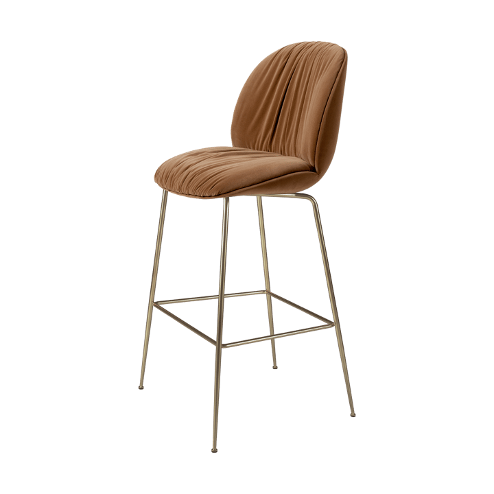 Beetle Soft barstol 75 cm helbetrukket - Sunday Dedar 112-antikt messing - GUBI