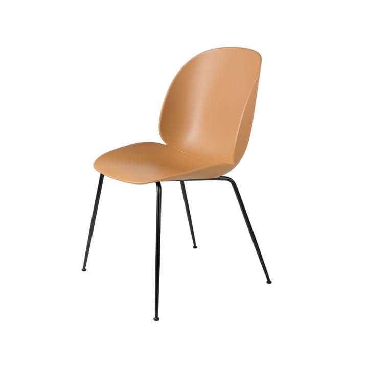 Beetle stol - amber brown, sort understel i stål - GUBI