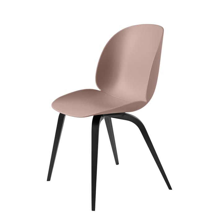 Beetle stol plast sorte træben - sweet pink - GUBI