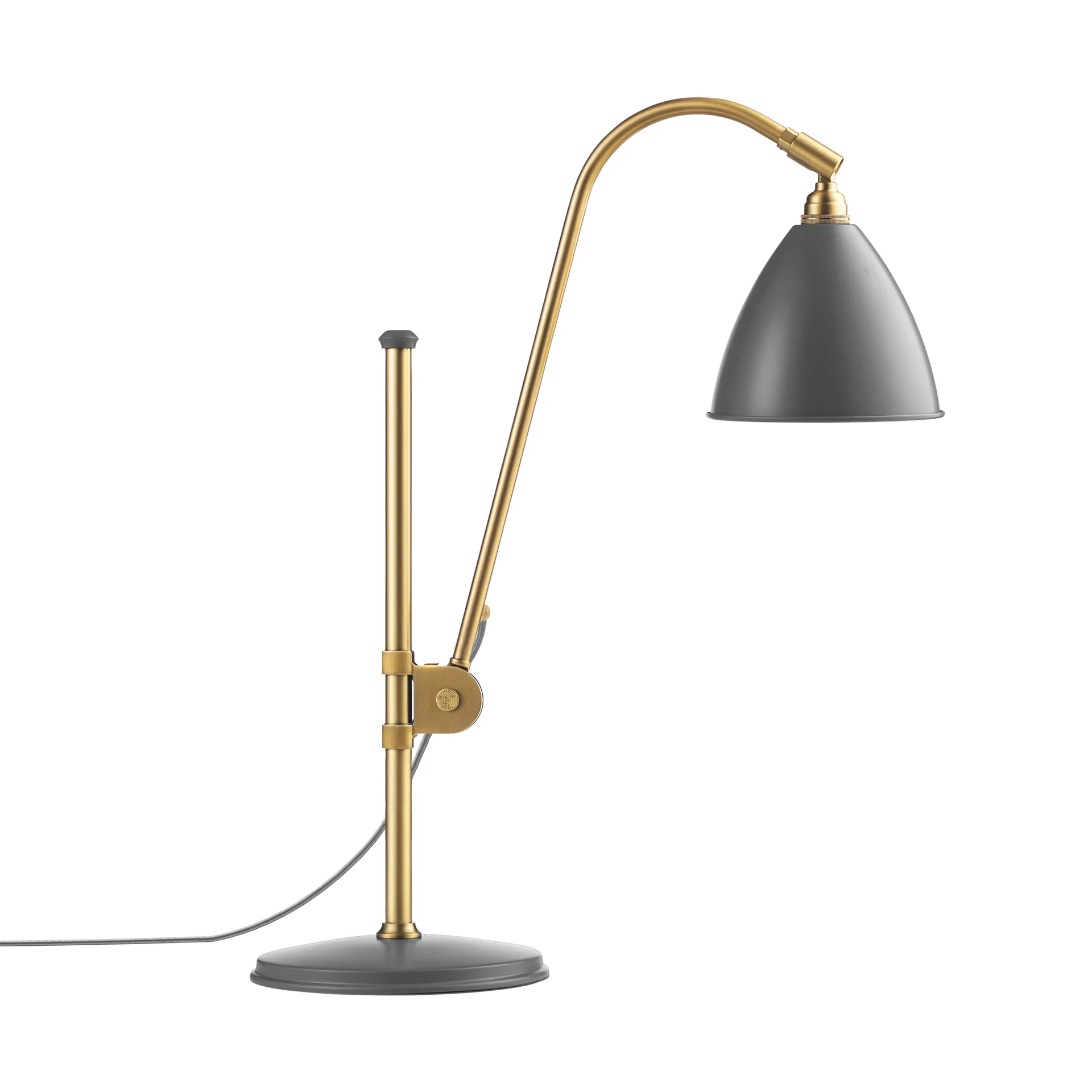 Bestlite BL1 bordlampe, grå-messing GUBI