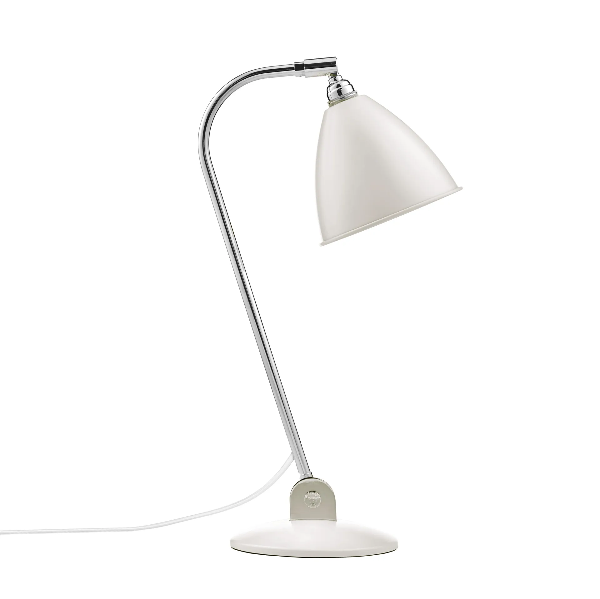 Bestlite BL2 bordlampe, mat hvid-krom GUBI