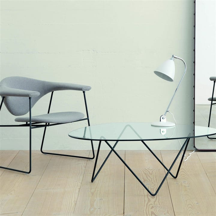 Bestlite BL2 bordlampe, mat hvid-krom GUBI