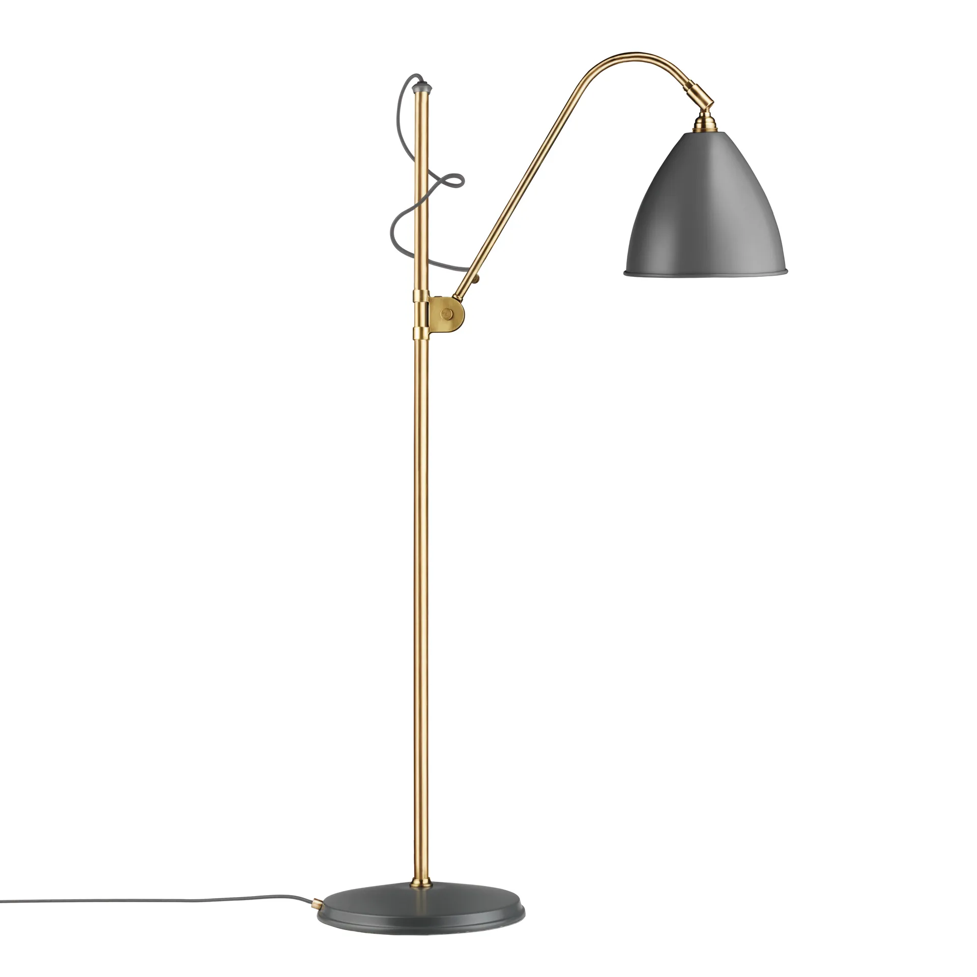 Bestlite BL3M gulvlampe, grå-messing GUBI
