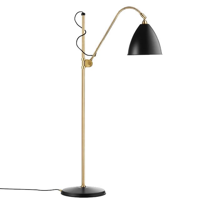 Bestlite BL3M gulvlampe - kulsort-messing - GUBI
