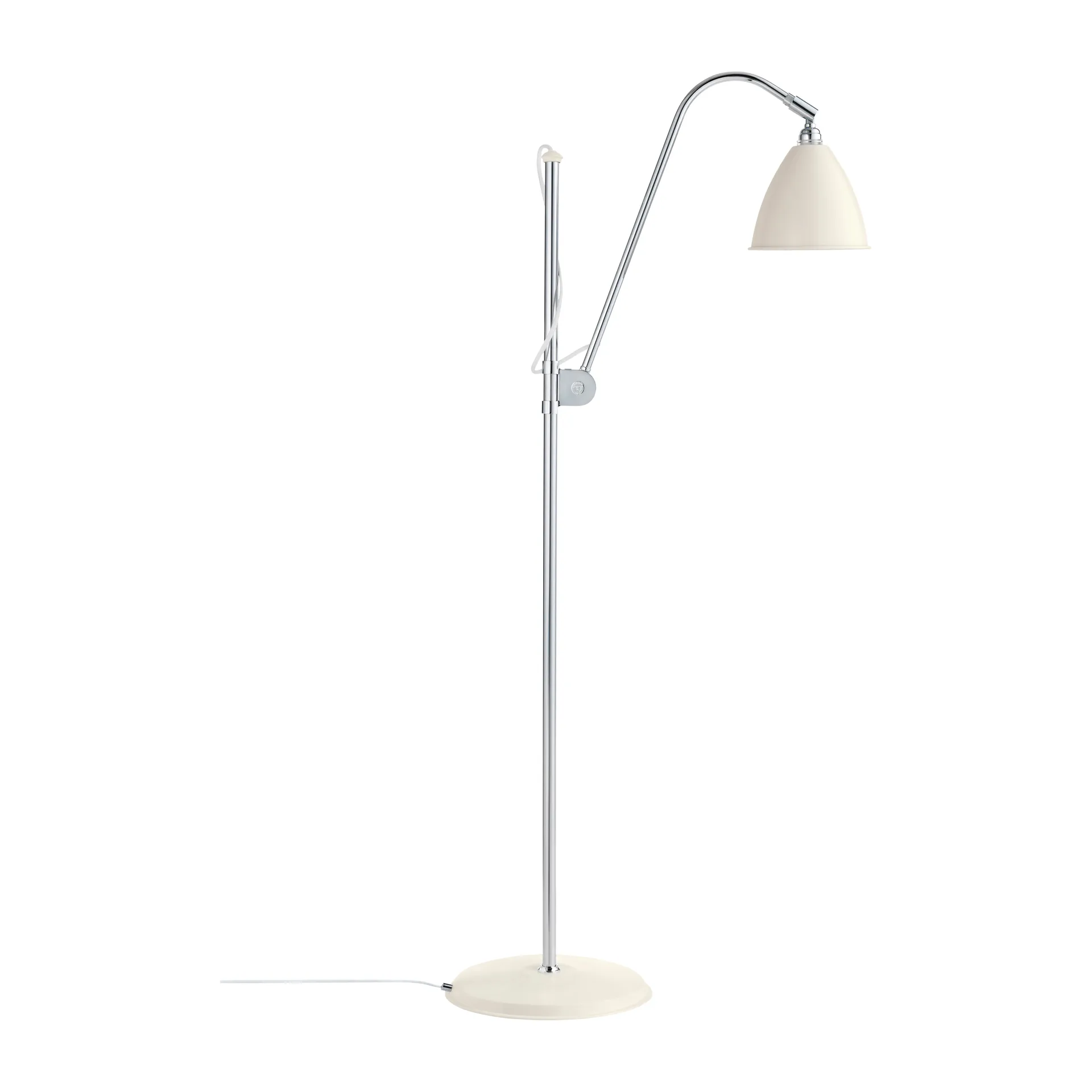 Bestlite BL3S gulvlampe, mat hvid-krom GUBI