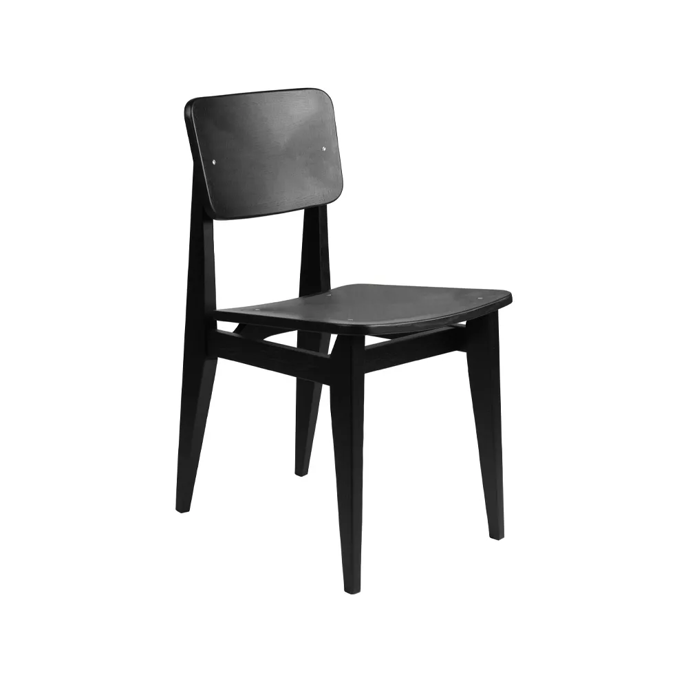 C-Chair stol, black stained oak GUBI