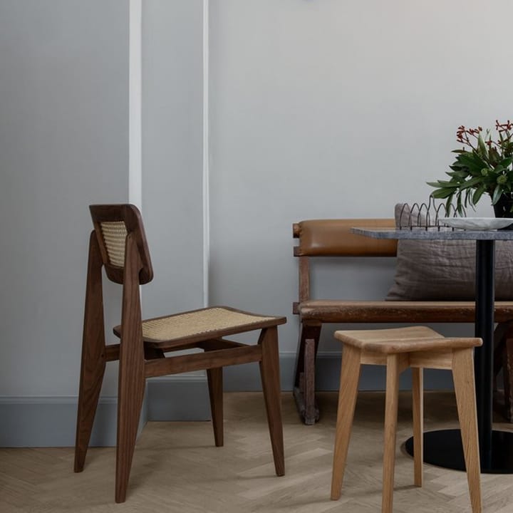 C-Chair stol - oak oiled, naturflettet sæde & ryg - GUBI