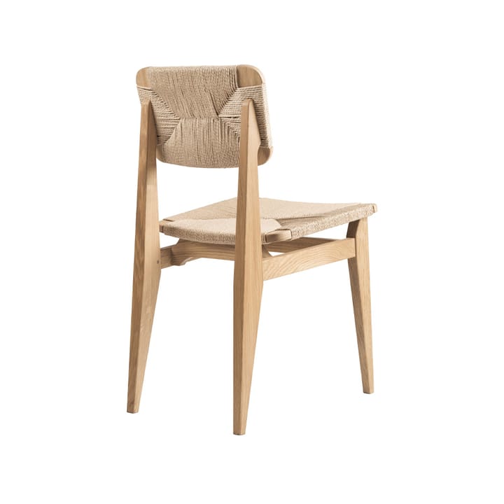 C-Chair stol, oak oiled, naturflettet sæde & ryg GUBI