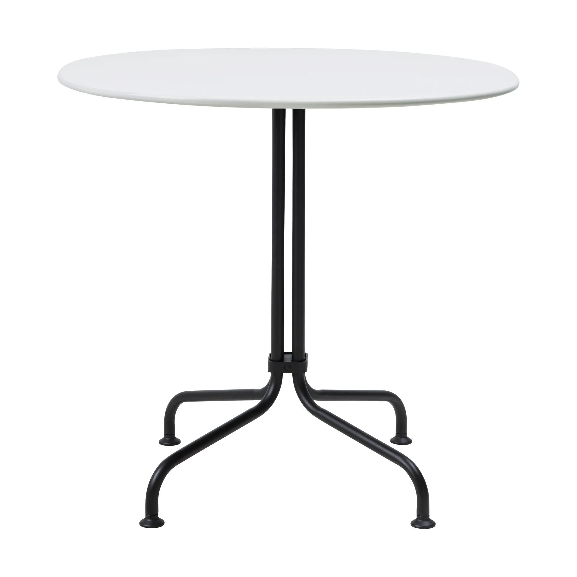 Carmel Bistro spisebord 75x75 cm, Clam white-black semi matt GUBI