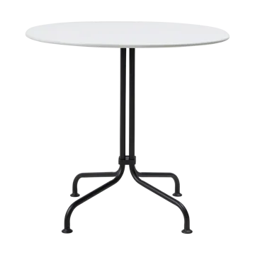Carmel Bistro spisebord 75x75 cm - Clam white-black semi matt - GUBI