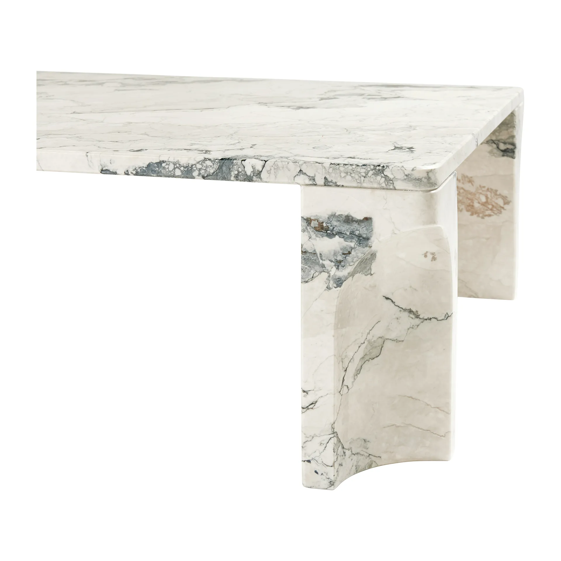 Doric sofabord 80x140 cm, Electric grey GUBI