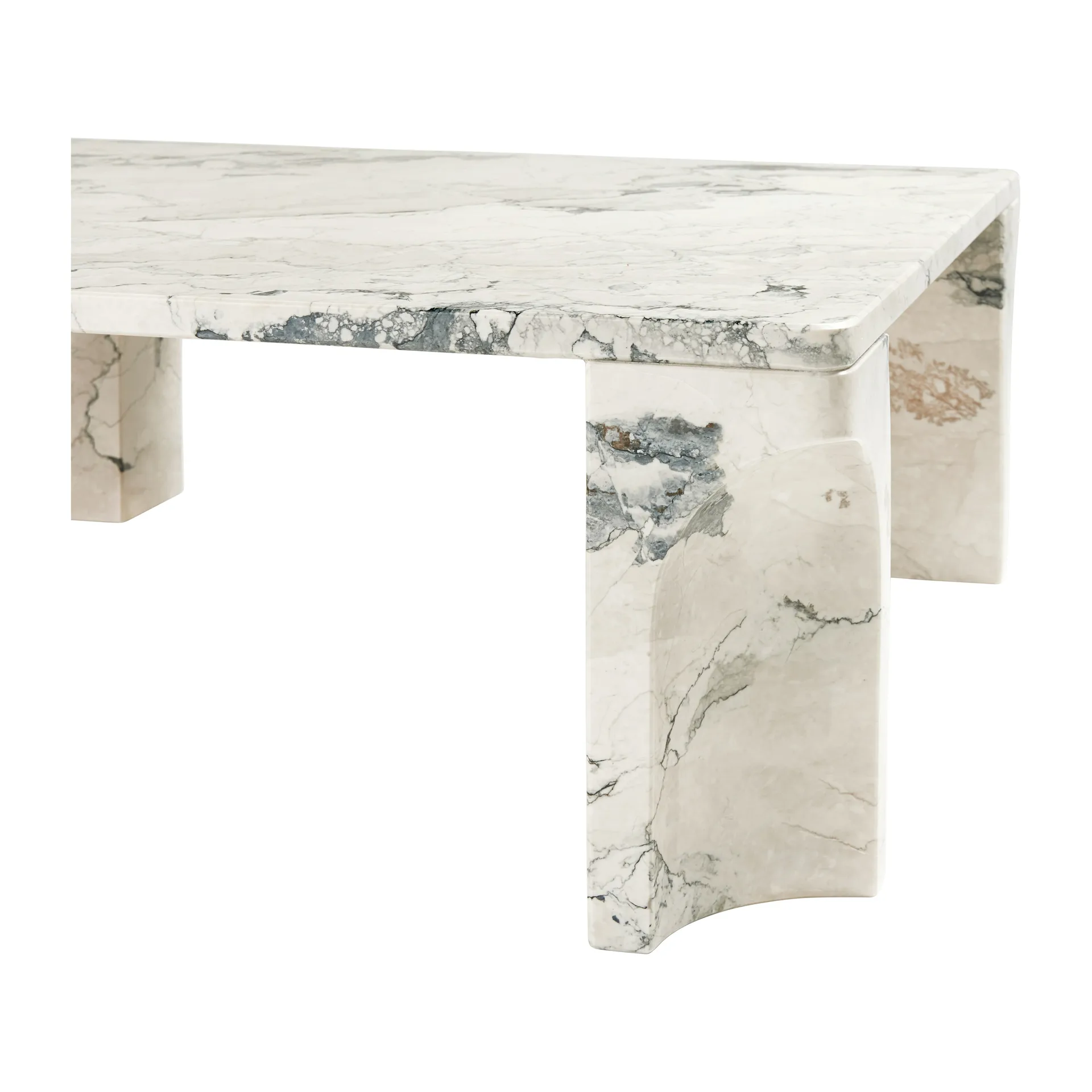 Doric sofabord 80x80 cm, Electric grey GUBI