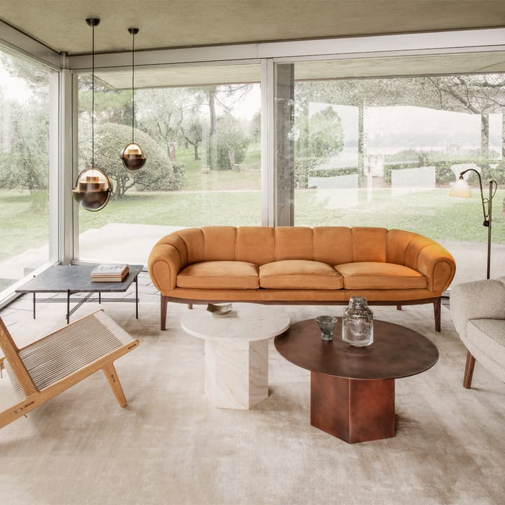 Epic Steel sofabord, Earthy red, Ø80 GUBI