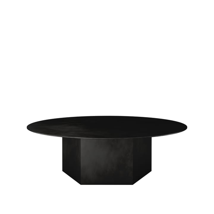Epic Steel sofabord - Midnight black, Ø110 cm - GUBI