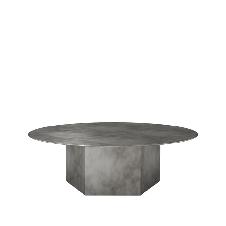 Epic Steel sofabord - Misty grey, Ø110 cm - GUBI