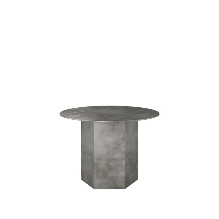 Epic Steel sofabord - misty grey, Ø60 cm - GUBI