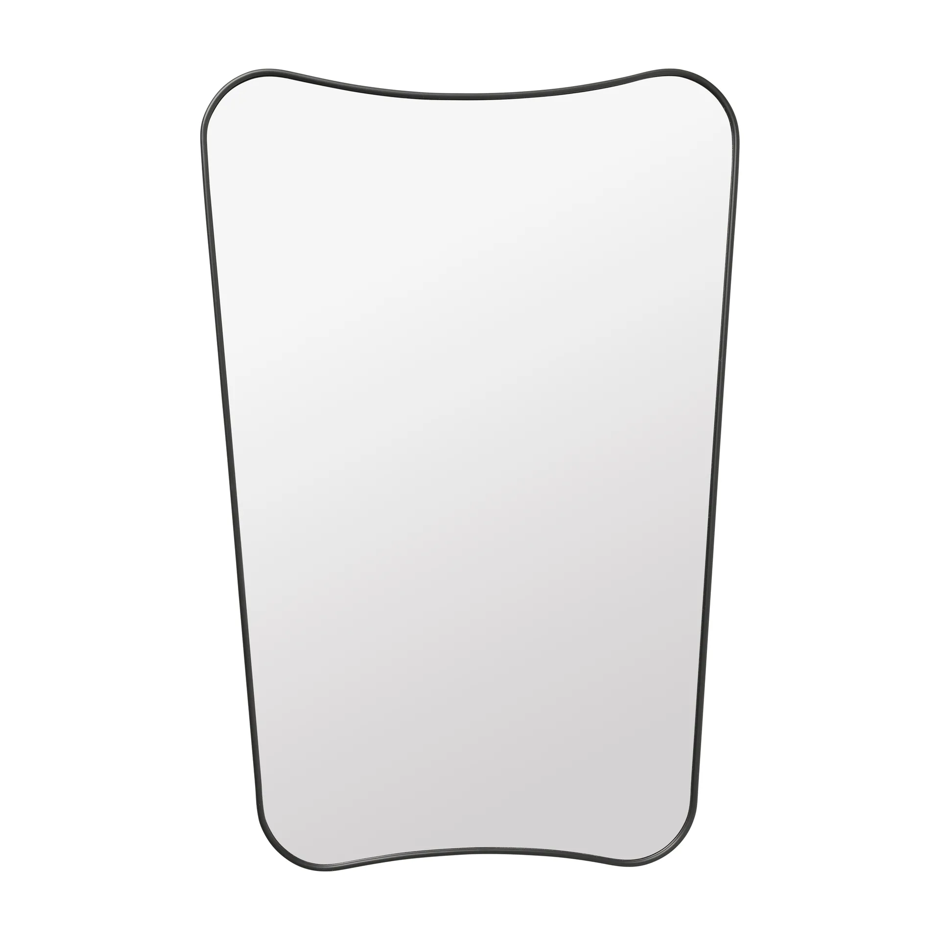 F.A.33 Rectangulaire spejl, sort messing GUBI