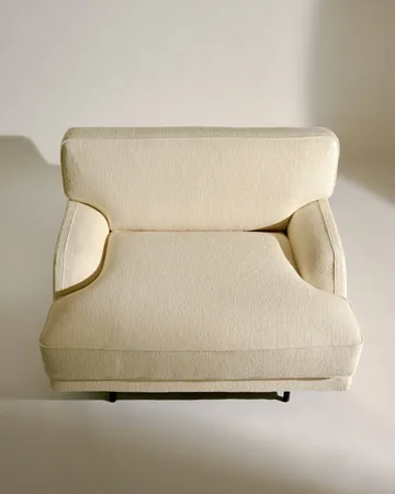 Flaneur loungelænestol - Bouclé 001-mat sort - GUBI