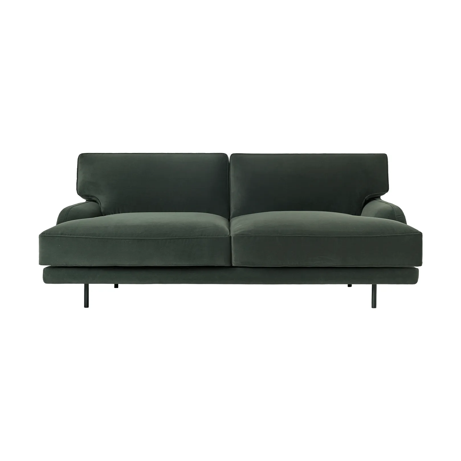Flaneur sofa 2-personers, Asator 0984-mat sort GUBI
