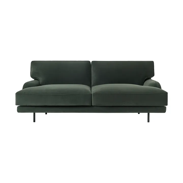 Flaneur sofa 2-personers - Asator 0984-mat sort - GUBI